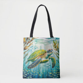 Bolsa Tote Tartaruga Pintada