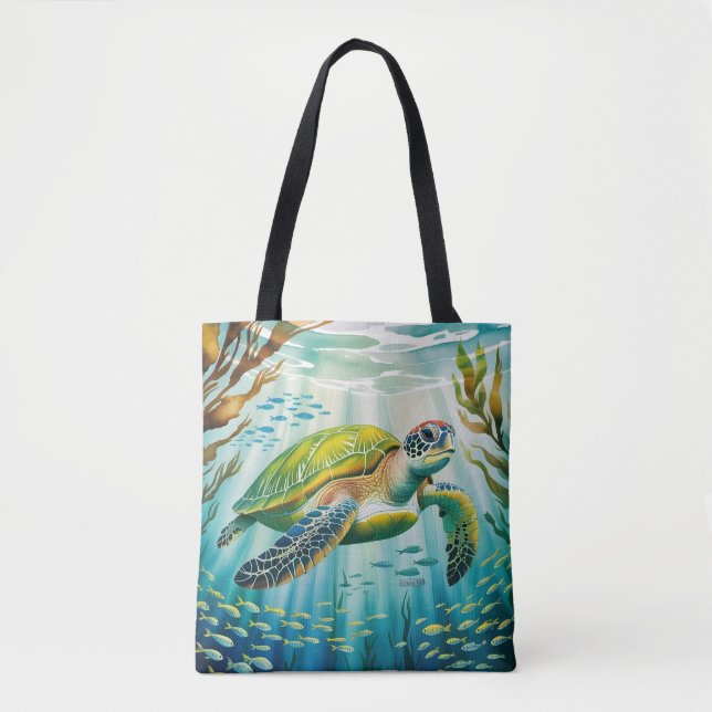 Bolsa Tote Tartaruga Pintada (Frente)