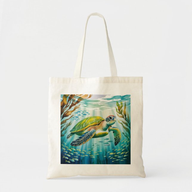 Bolsa Tote Tartaruga Pintada (Frente)