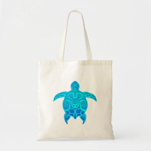 Bolsa Tote Tartaruga tribal azul