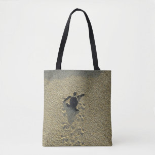 Bolsa Tote Tartaruga Verde, (Chelonia mydas), filhote