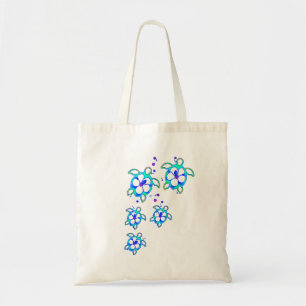 Bolsa Tote Tartarugas litorais do Hawaiian de Honu