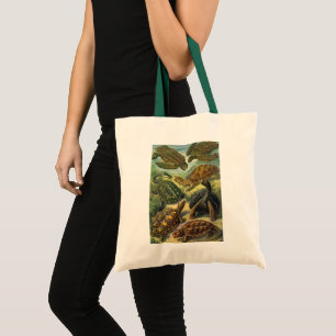 Bolsa Tote Tartarugas Marinhas e Jabutis Vintage por Ernst Ha