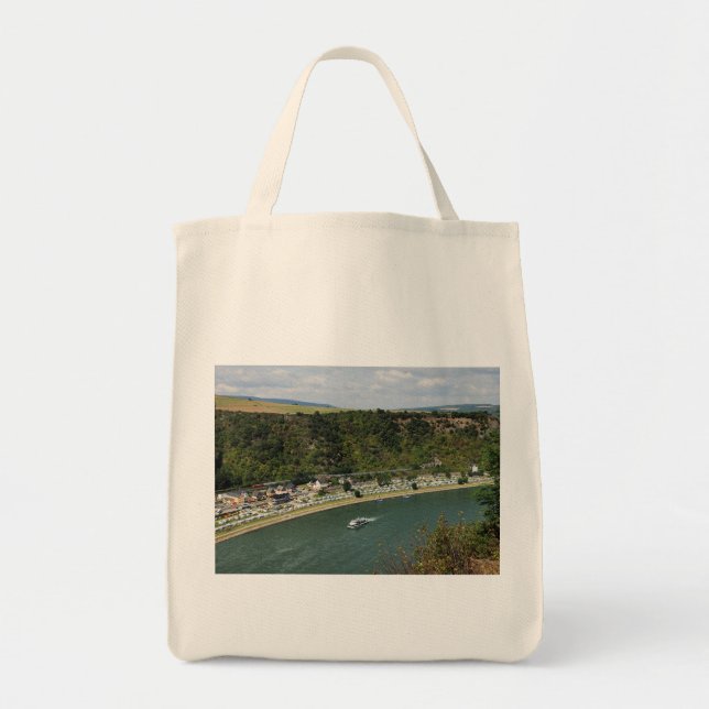Bolsa Tote Tasche An der Loreley im Mittelrheintal (Frente)