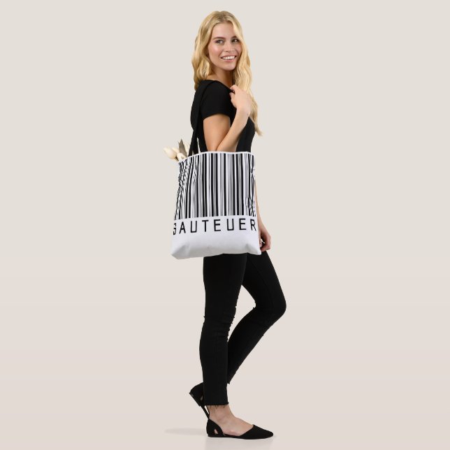 Bolsa Tote Tasche "SAUTEUER" Barcode Schwarz (No(a) Modelo)
