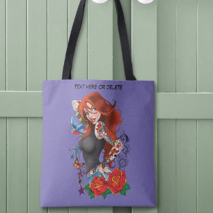 Bolsa Tote Tattoos das mulheres ruivas