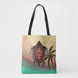 Bolsa Tote Tatuagem da tartaruga da fantasia