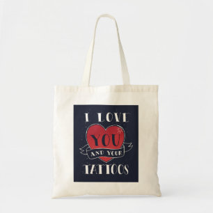 Bolsa Tote Tatuagem de Dias de os namorados