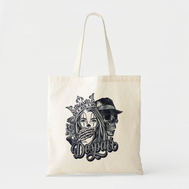 Bolsa Tote Tatuagem no estilo chicano (Frente)