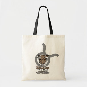 Bolsa Tote Taurus, saco de astrologia zodíaca do touro