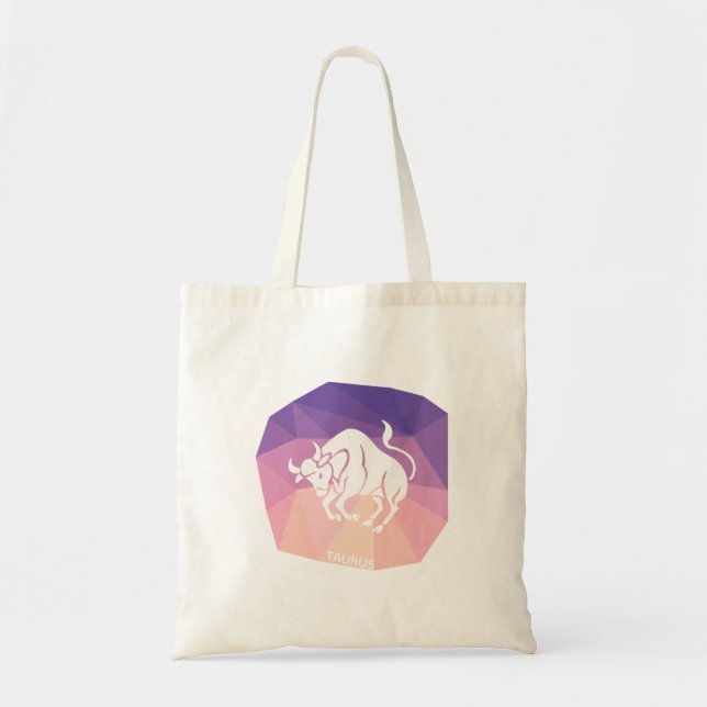 Bolsa Tote Taurus zodiac assina saco de tote moderno (Frente)