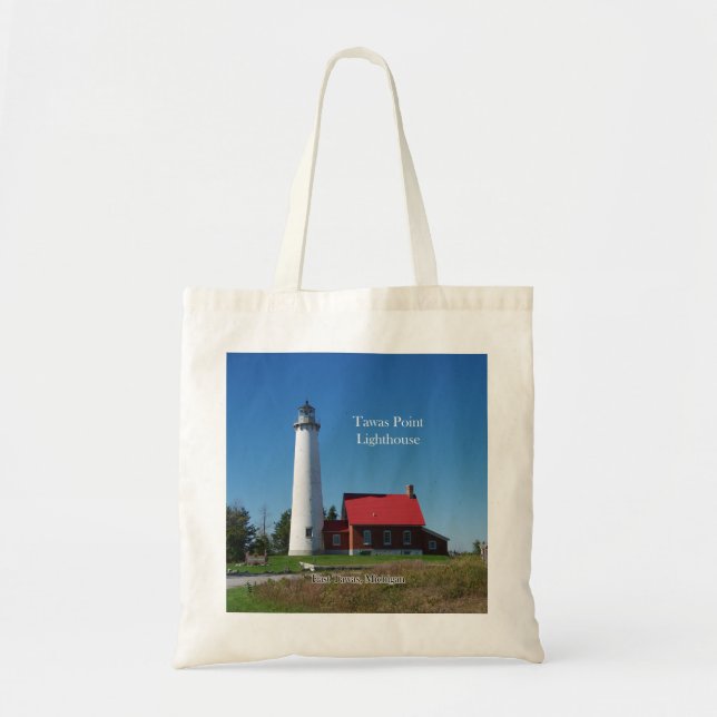 Bolsa Tote Tawas Point Lighthouse, saco (Frente)