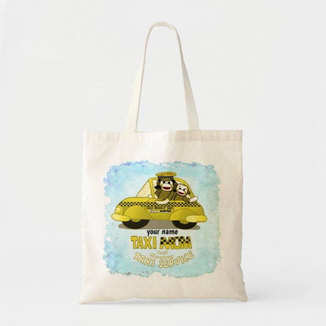 Bolsa Tote Táxi da Mamãe Macaco de Meia  (Frente)