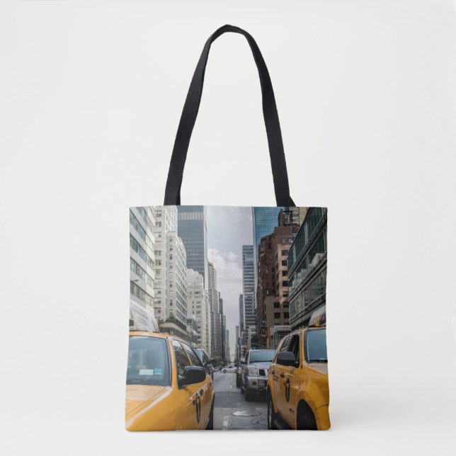 Bolsa Tote Táxis de táxi amarelos de New York (Frente)