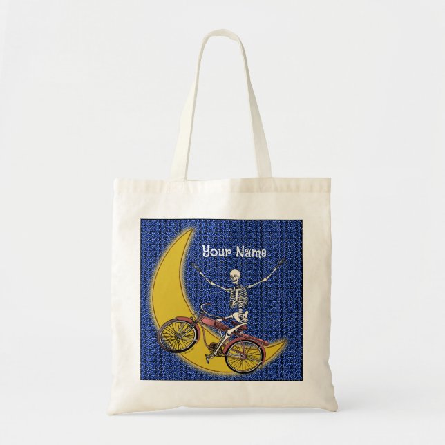Bolsa Tote TBA Skeleton Riding Bike (Frente)