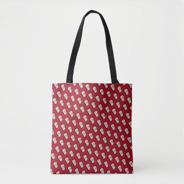 Bolsa Tote Tchaikovsky vermelho escuro (Frente)