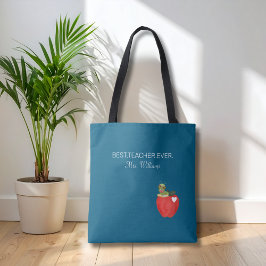 Bolsa Tote Teacher Appreciation Best Teacher Ever Apple Custo