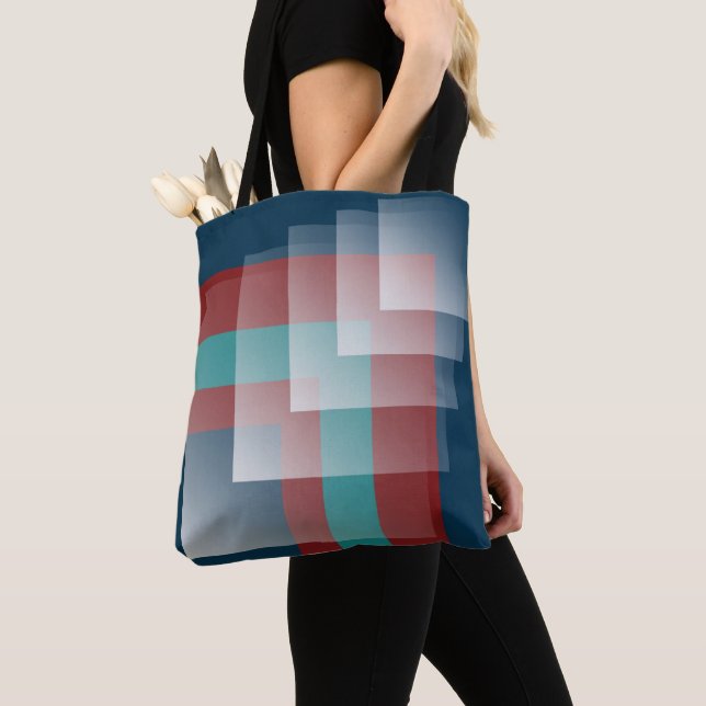 Bolsa Tote Teal burgundy azul (Close Up)