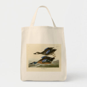 Bolsa Tote Teal de asa azul das Aves da América de Audubon