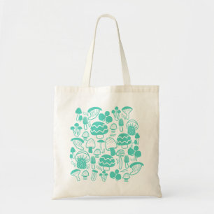 Bolsa Tote Teal de Cogumelo