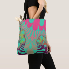 Bolsa Tote Teal e Mod Rosa