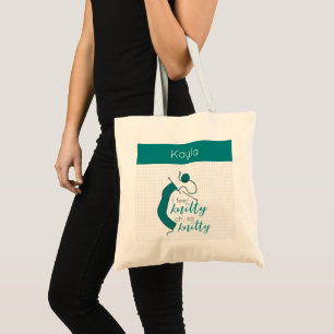 Bolsa Tote Teal Eu Me Sinto Bonito, Oh Tão Bonito