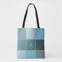 Teal Monograma Geométrico