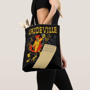 Bolsa Tote Teatro Vintage Vaudeville Show Abstrato Art