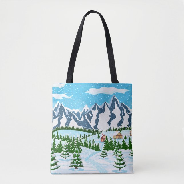 Bolsa Tote tecelagem geométrica de rhombus feita manualmente  (Frente)