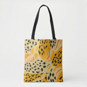 Bolsa Tote tecido abstrato de mistura de textura de pele de a