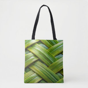 Bolsa Tote Tecido de bambu fresco verde