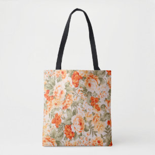 Bolsa Tote Tecido floral da Vintage