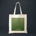 Bolsa Tote Tecla verde personalizada<br><div class="desc">Tecla verde personalizada</div>