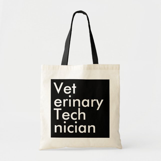 Bolsa Tote Técnico Veterinário Black Square (Frente)