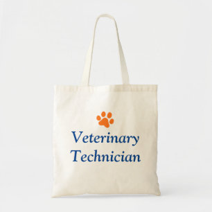 Bolsa Tote Técnico veterinário com impressão alaranjado da