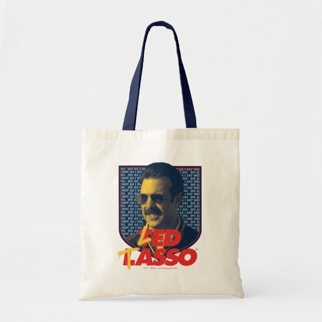 Bolsa Tote Ted Lasso | Crachá de Laço Led (Frente)