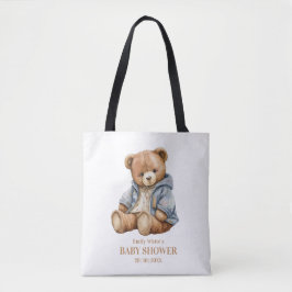 Bolsa Tote Teddy Bear Chá de fraldas, Podemos Esperar.