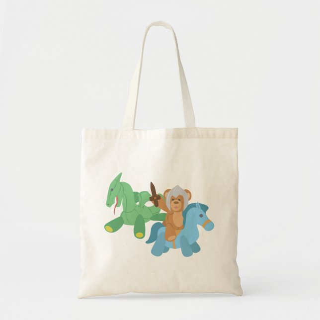 Bolsa Tote Teddy Bear Knight (Frente)