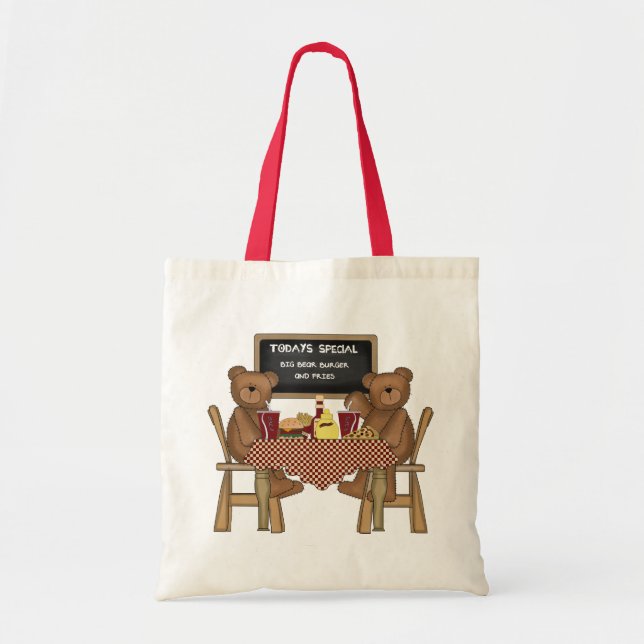 Bolsa Tote Teddy Bears Out to Lunch (Frente)
