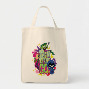 Bolsa Tote Teen Titans Go!   "Girls Girls" Animal Print Logo