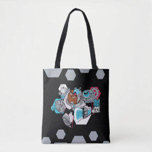 Bolsa Tote Teen Titans Go! Gráfico Arsenal de Cyborg