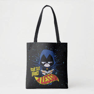 Bolsa Tote Teen Titans Go!   Raven "Aprendeu Uma Lição"