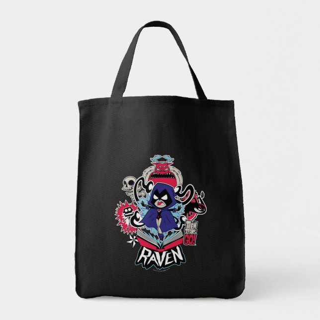 Bolsa Tote Teen Titans Go! | Raven Demonic Powers Graphic (Frente)