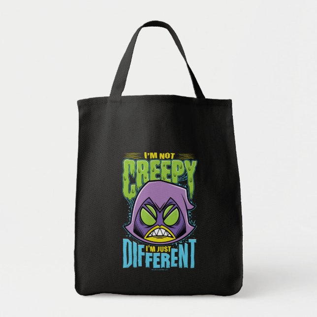 Bolsa Tote Teen Titans Go! | Raven "Não assustador sou difere (Frente)