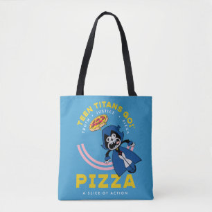 Bolsa Tote Teen Titans Go! Raven "Truth Justice Pizza"