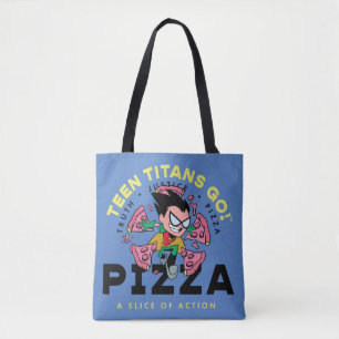 Bolsa Tote Teen Titans Go! Robin "Truth Justice Pizza"