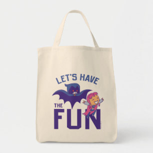 Bolsa Tote Teen Titans Go!   Starfire & Raven "Divirta-Se"