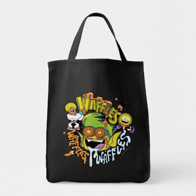 Bolsa Tote Teen Titans Go! | Waffles de Beast Boy (Frente)
