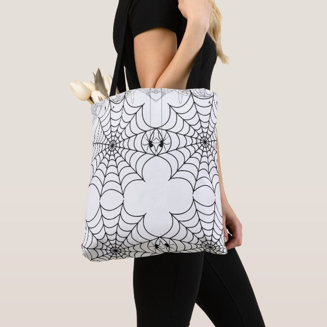 Bolsa Tote Teia de Aranha Assustadora de Halloween (Close Up)