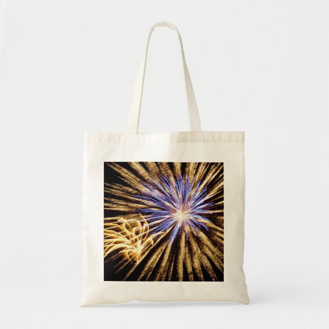 Bolsa Tote Tela Sizzling Fireworks (Frente)